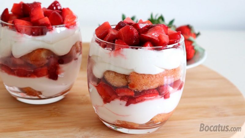 Tiramisú de frutillas