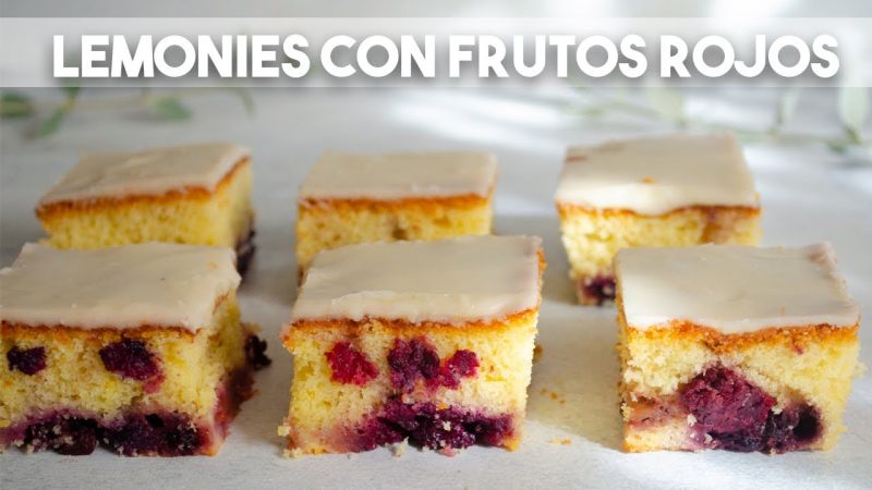 Lemonies con frutos rojos