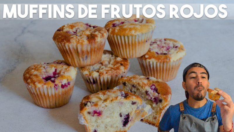 Muffins de frutos rojos