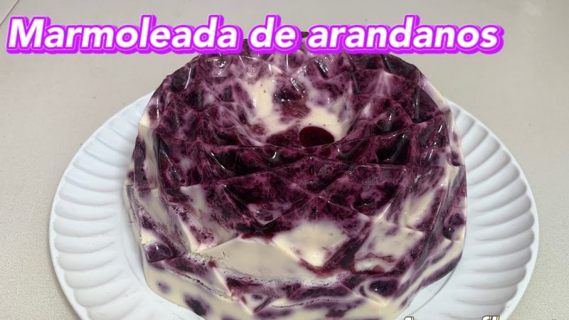 Gelatina marmoleada de Philadelphia y arándanos