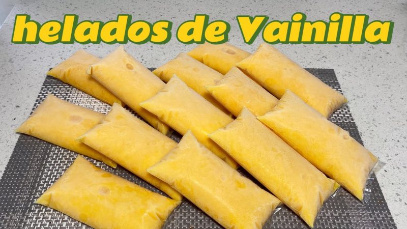 Helados de vainilla