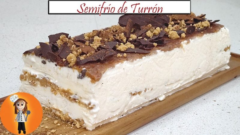 Semifrío de turrón