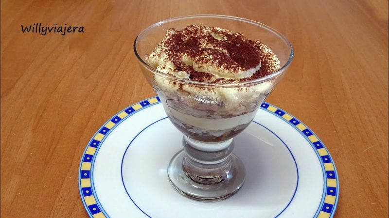 Tiramisú en copa