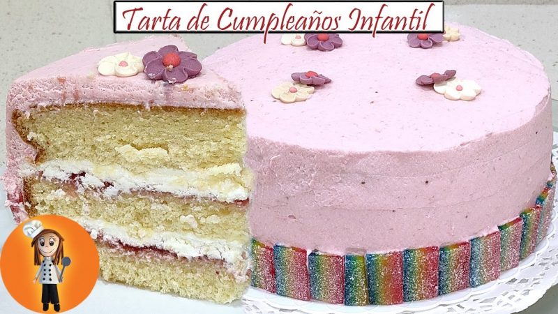 Torta de cumpleaños rosa