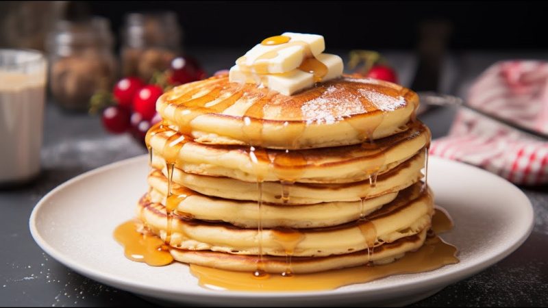 Tortitas Americanas de yogur y manzana