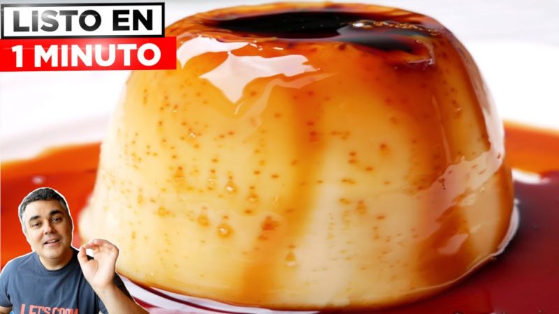 Flan al microondas