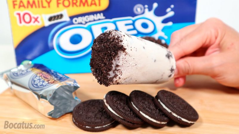 Helado de galletas Oreo