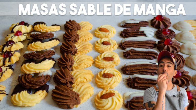 Masitas con masa sable de manga