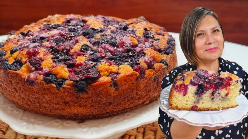 Kuchen de frutos rojos